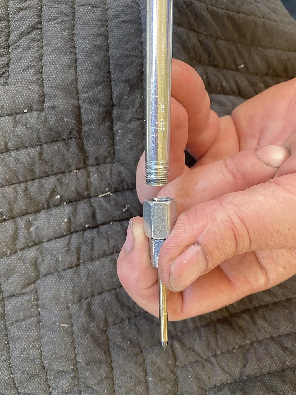 Lincoln 5803 Hand-held Grease Gun Needle Nozzle with Hardened Steel Tip, 1/8" Female NPT Thread, 2.76" Length, Used for Lubrication of Flush-Type or Hard-to-Reach Hydraulic Fittings