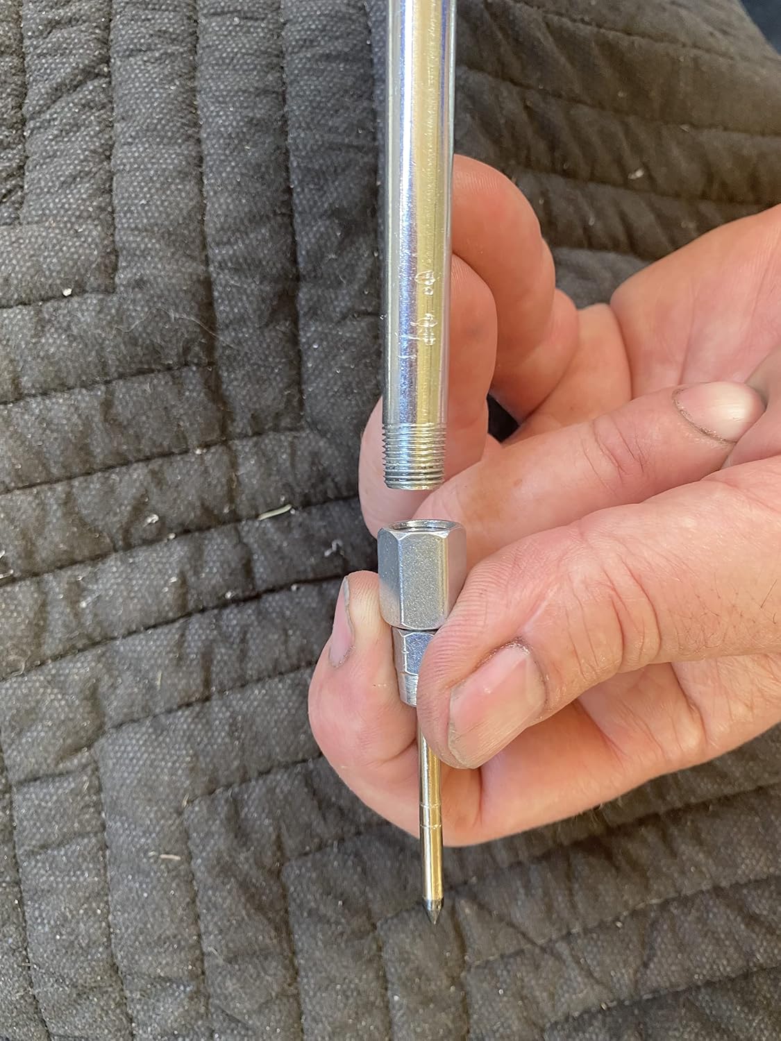 Lincoln 5803 Hand-held Grease Gun Needle Nozzle with Hardened Steel Tip, 1/8" Female NPT Thread, 2.76" Length, Used for Lubrication of Flush-Type or Hard-to-Reach Hydraulic Fittings