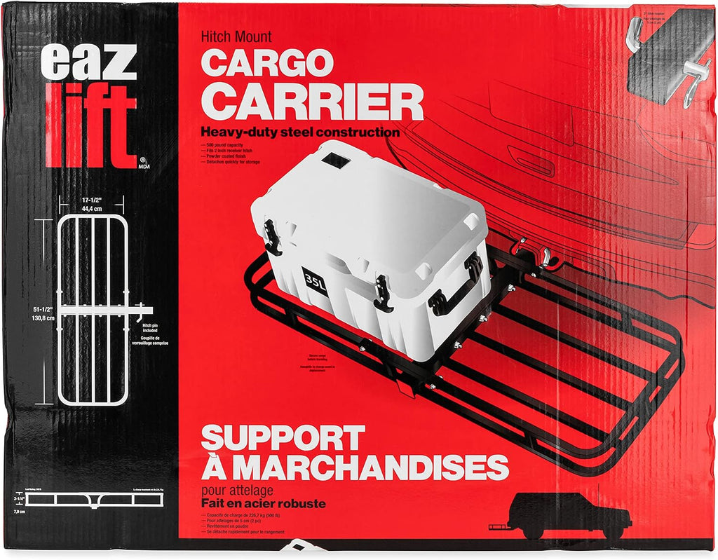 Camco Hitch Mount Cargo Carrier (48475) For 2 Inch Receivers