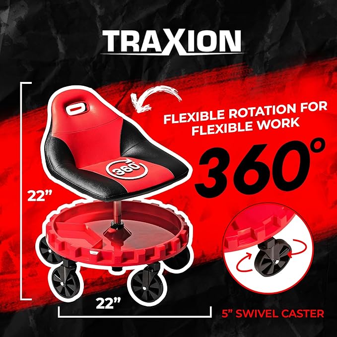 Traxion 2-700 ProGear Mobile Rolling Gear Seat W/Equipment Tray and Five - Image 2
