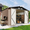 10x8 FT Outdoor Metal Storage Shed