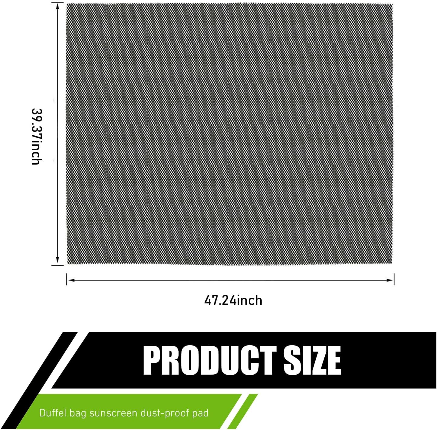 Car Roof Anti-Slip Mat, 39" x 47" Cuttable Anti-Scratch Luggage Paint Protective Pad, Drainage Breathability Cargo Storage Mat, Universal for Most Car Roof Trunk Floor (Black)