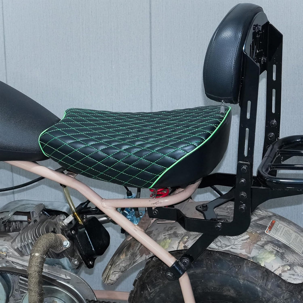 JMCHstore Green Diamond Stitch Retro Seat Cover for Coleman ct200uex Mini Bike 196cc, Hisun ct200u-ex 200cc Trail Bike Cushion Replacement Parts