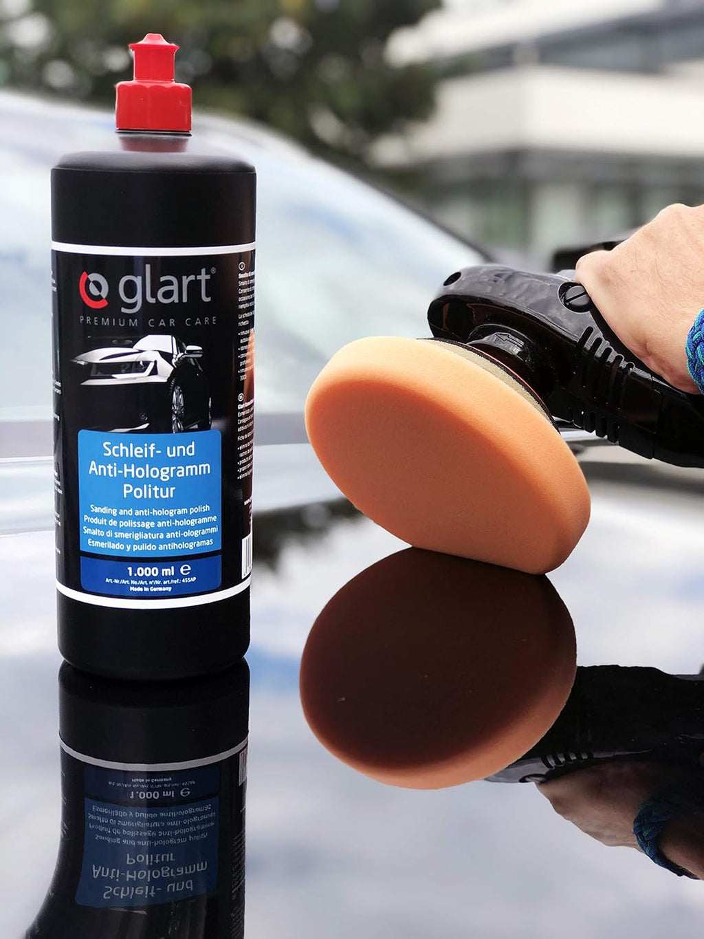 Glart 45SAP Polishing and Anti-Hologram Car and Paintwork Polish, 1,000 ml