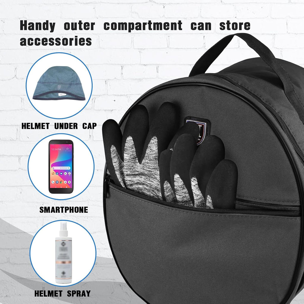 Harrison Howard Equestrian Motorcycle Riding Waterproof Helmet Bag Helmet Case Storage Carring Bag
