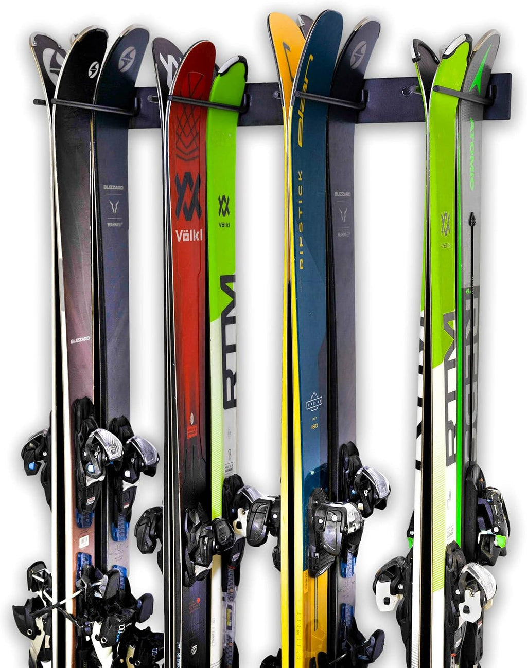 StoreYourBoard Ski Wall Storage Rack – Ski Rack Wall Mount Holds 8 Pairs