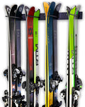 StoreYourBoard Ski Wall Storage Rack – Ski Rack Wall Mount Holds 8 Pairs
