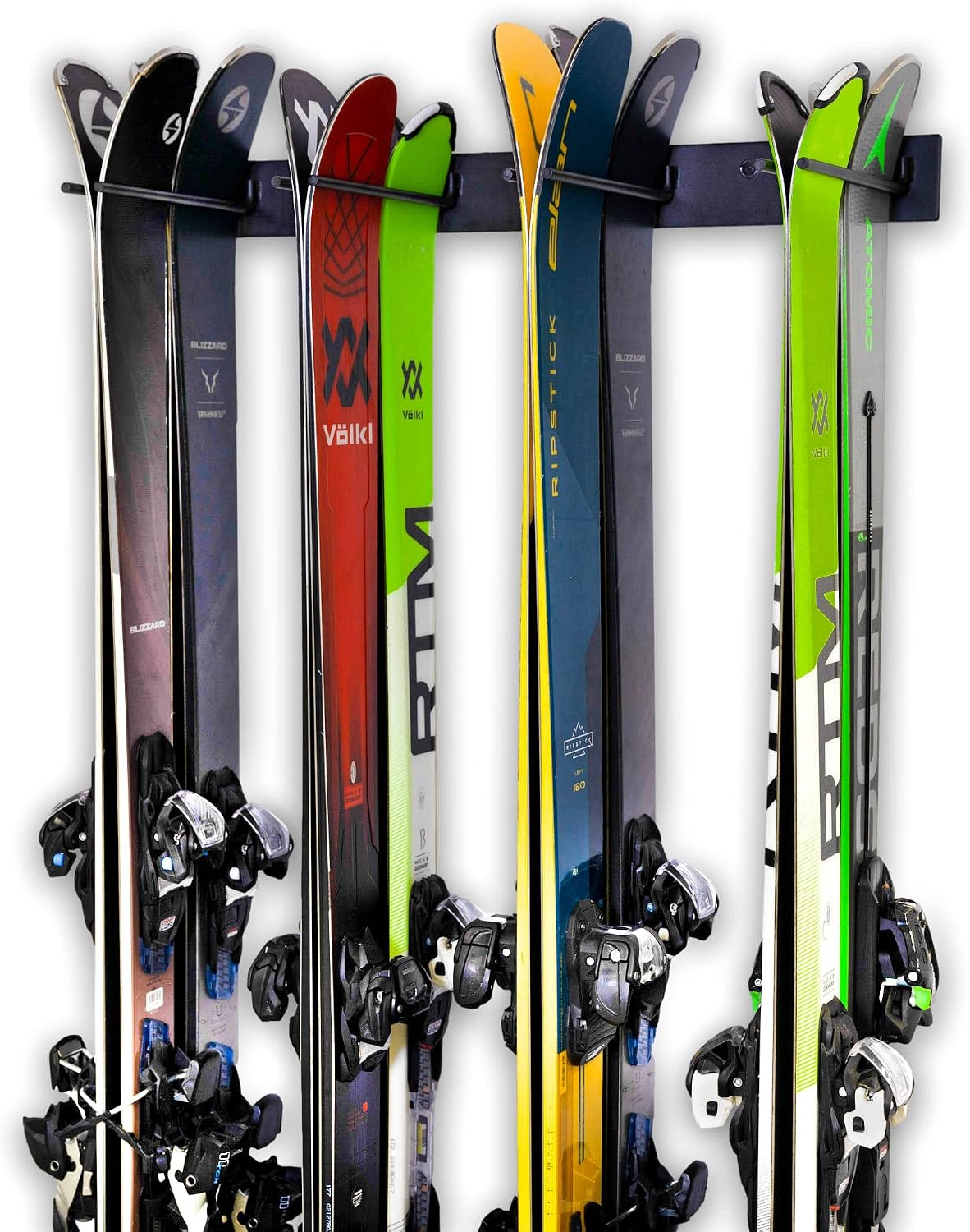 StoreYourBoard Ski Wall Storage Rack – Ski Rack Wall Mount Holds 8 Pairs