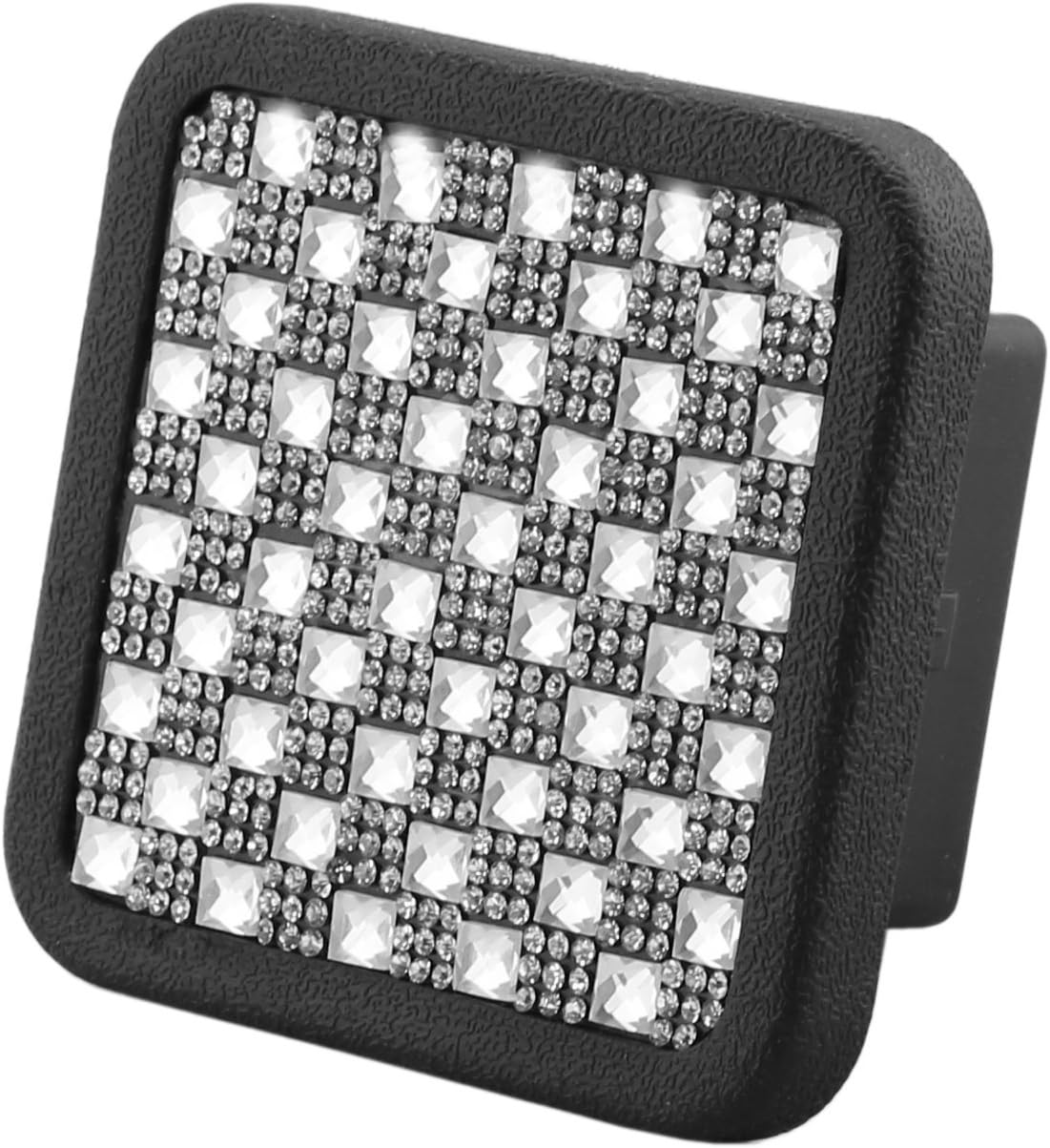 Diamond Crystal Bling Rhinestone Trailer Hitch Cover tube insert Fits 2" Receivers (Fits 2" Receivers, Clear)