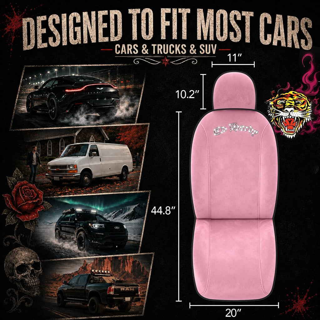 ed hardy car seat covers, pink soft short, package contents