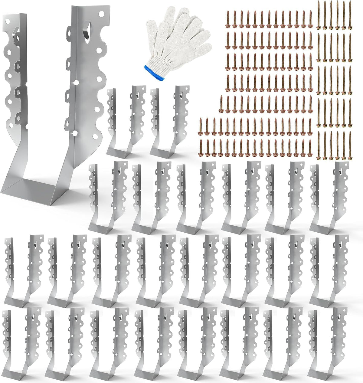 2x8 joist hangers with screws for wood, galvanized, main product view