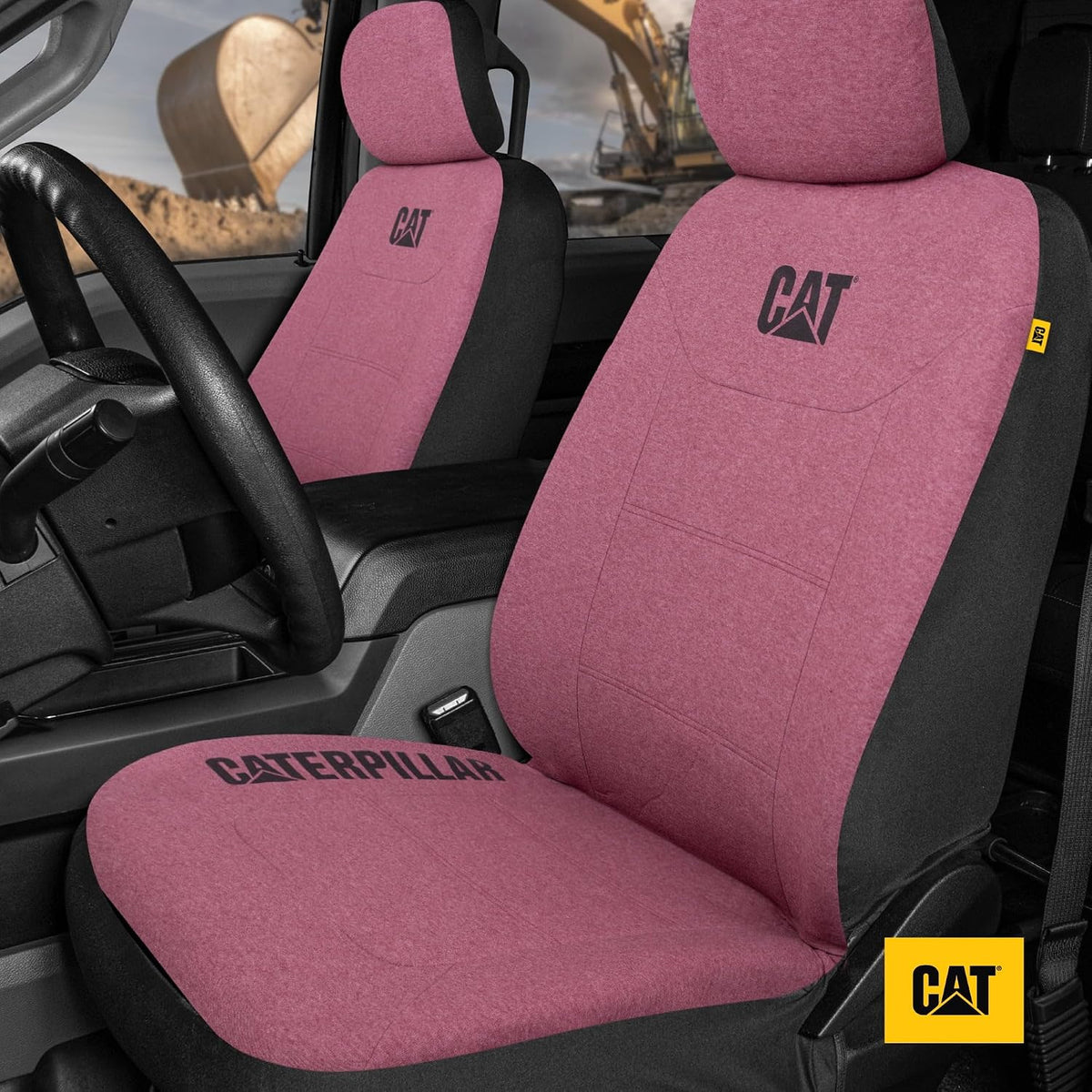carbella sheepskin car seat covers, 2-pack faux fur, close-up detail