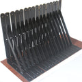 24 Pack L10 x H 8" Black Heavy Duty Shelf Brackets