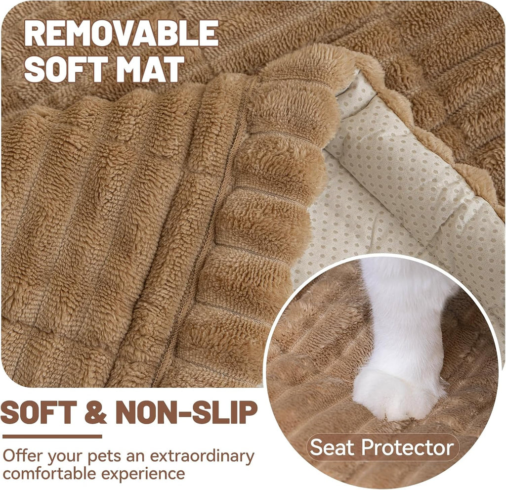 dog car seat waterproof bed cover back seat showing dimensions
