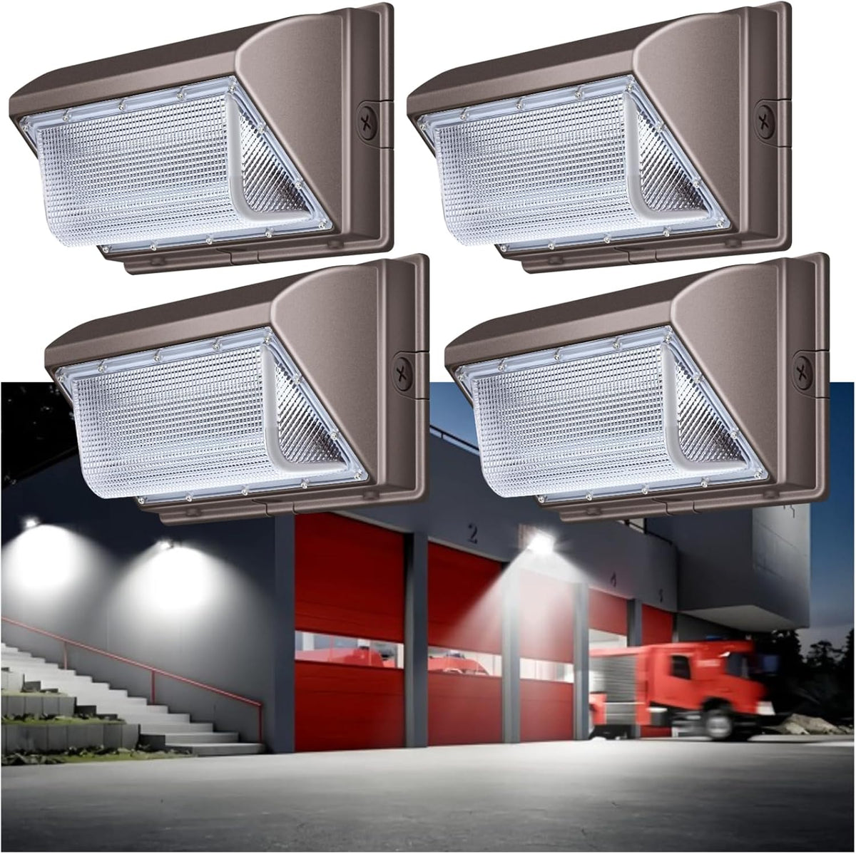 120W LED Wall Pack, 15840 Lumen Super Bright Outdoor Wallpack Lights, 5000K