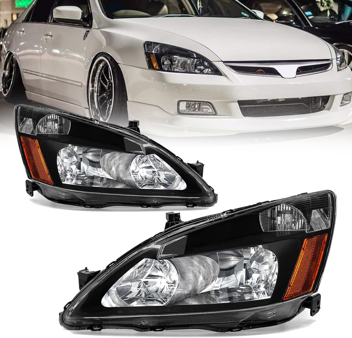 compatible with 2003-2007 accord headlight assembly for 03-07, main product view