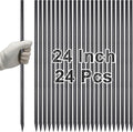 VVOKGO Rebar Stakes 24 Inch Ground Straight Concrete Form Stakes Heavy Duty