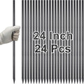 VVOKGO Rebar Stakes 24 Inch Ground Straight Concrete Form Stakes Heavy Duty by VVOKGO