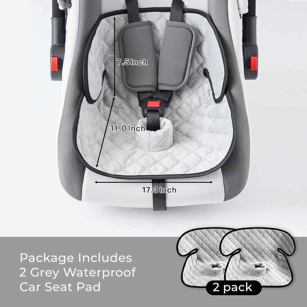 waterproof piddle pads carseat potty training car seat showing dimensions
