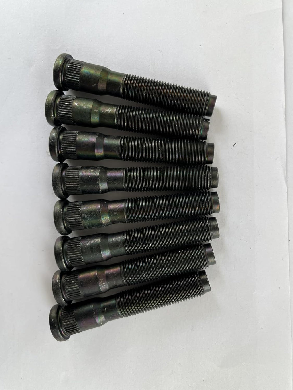 8PCS M14-1.50 Serrated Rear Wheel Stud 610-565 15.9mm Knurl, 81.7mm Length Replacement for 2003-2016 Ford F-450 F-550 Super Duty DRW Cab and Chassis Conventional Model, F-53