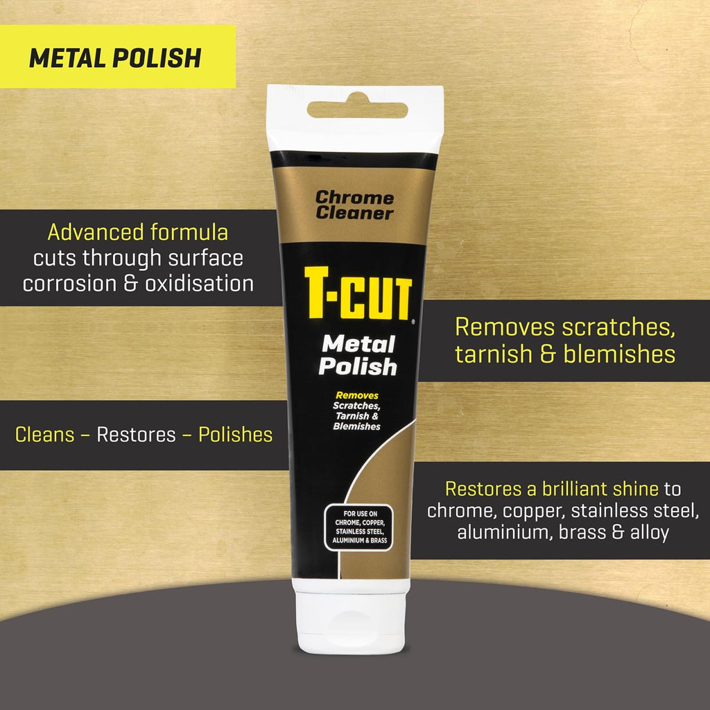 T-Cut Chrome Cleaner, Metal Polish, 5.3 Oz