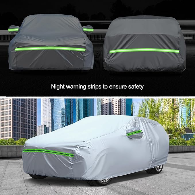 KEYOOG 6-Layer Full Car Cover is All-Weather Waterproof, All Seasons, Snow - Image 7