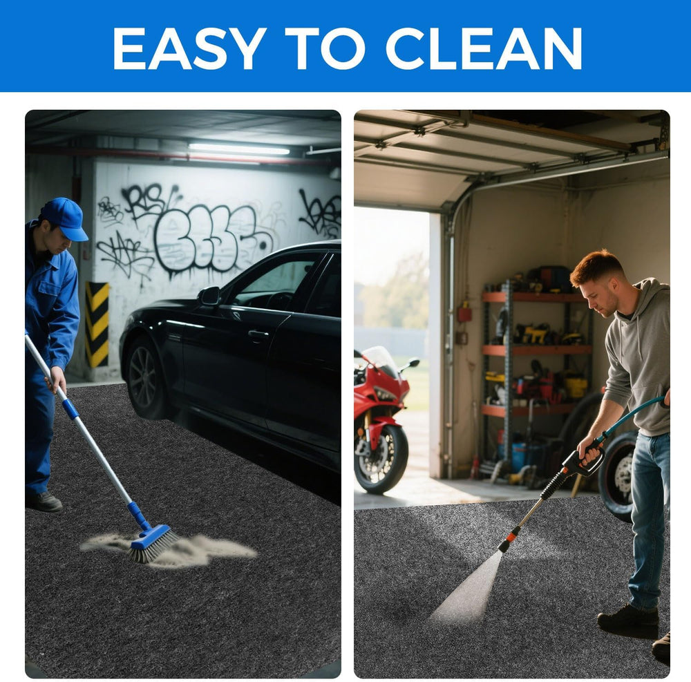 17'x7.45" Heavy Duty Garage Floor Mat with Adhesive Backing - Garage...