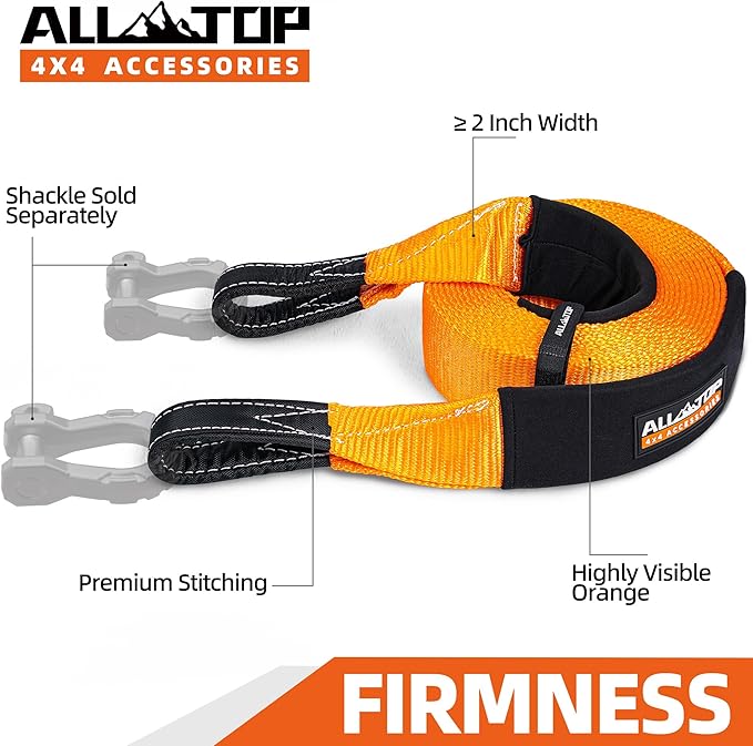 ALL-TOP Recovery Snatch Strap, 4in x 30ft
