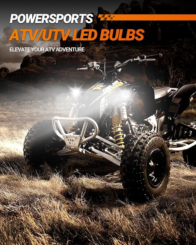 SEALIGHT 9007 HB5 Bulbs, 30000LM 9007 Fog Bulbs 6500K Cool White, 1:1 Mini Size - Image 6