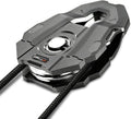 10T Snatch Block, 22,046 lbs Max Load, 3/4" Max Rope Diameter, Heavy Duty Recovery Pulley for Off-Road, Towing, and Winching (Gray)