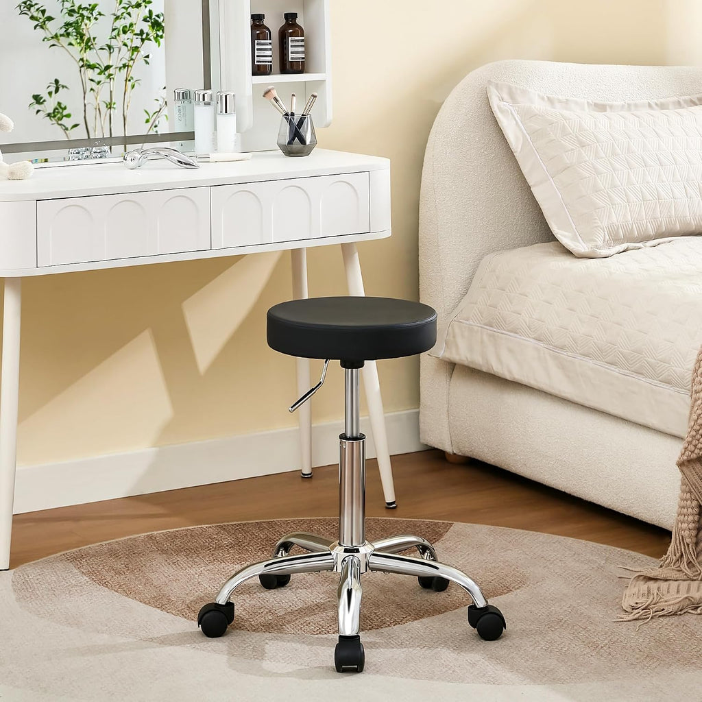 Tatto Rolling Chair, Height Adjustable Backless Chair