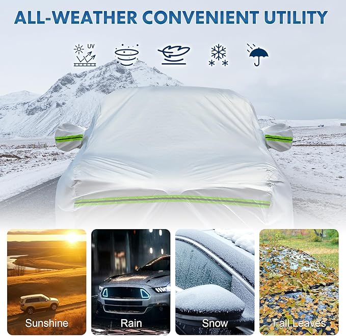 KEYOOG 6-Layer Full Car Cover is All-Weather Waterproof, Heavy Outdoor Pickup - Image 3