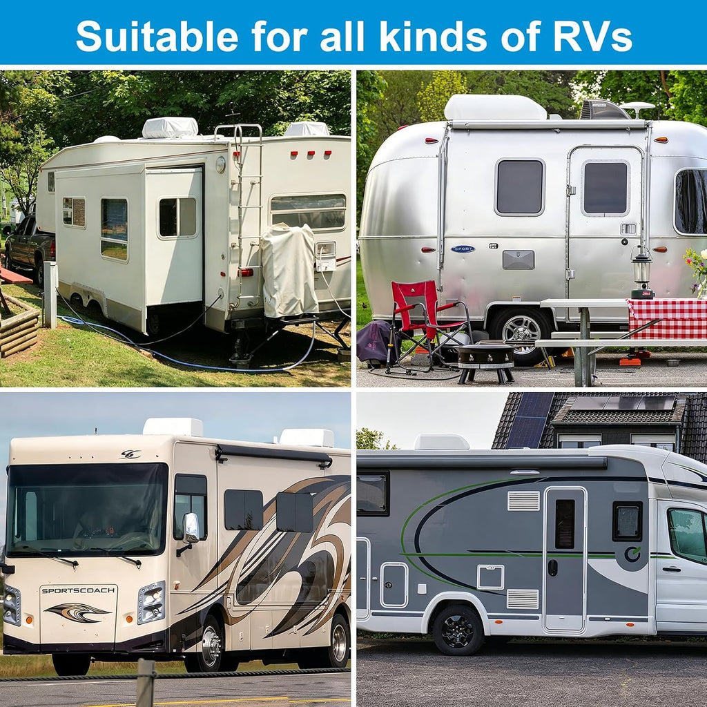 RV AC Cover for Roof for Winter Fits RecPro 9.5K, Dometic Penguin II RV Air Conditioner Winter Covers for Outside, 600D Oxford Cloth RV Camper Air Conditioner Cover Trailer AC Covers for RV Roof Unit