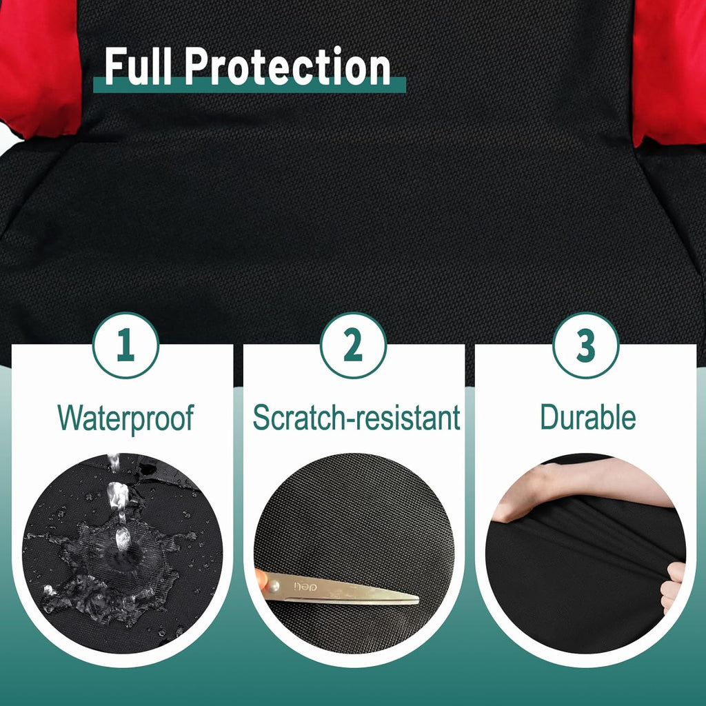 QYMOTO Coleman KT196 Go Kart Seat Cover,CK196-T 200GK Bench Double Seat Cover Heavy Duty Waterproof Sratch-Resistant Protect The Seat from Wear and Tear Go Kart Accessories