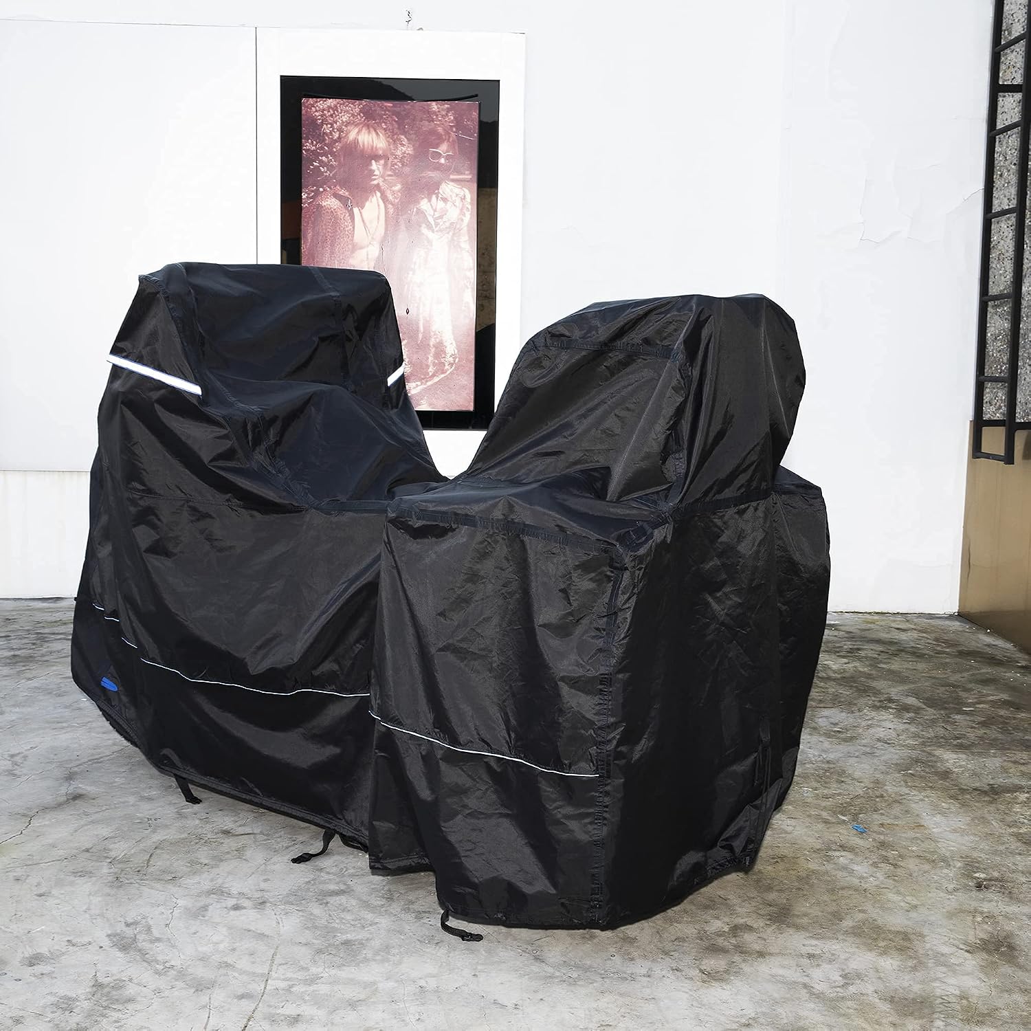 FENRIR 420D 90" INCH Motorcycle Cover Waterproof Outdoor Storage Compatible with BMW R1300GS R1250GS KTM Adventure Honda Africa Twin Nt1100 Yamaha Tracer Suzuki VStrom Kawasaki Versys Triumph Tiger