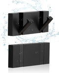 ，waterproof black towel hooks，foldable towel hooks for bathrooms，modern, main product view