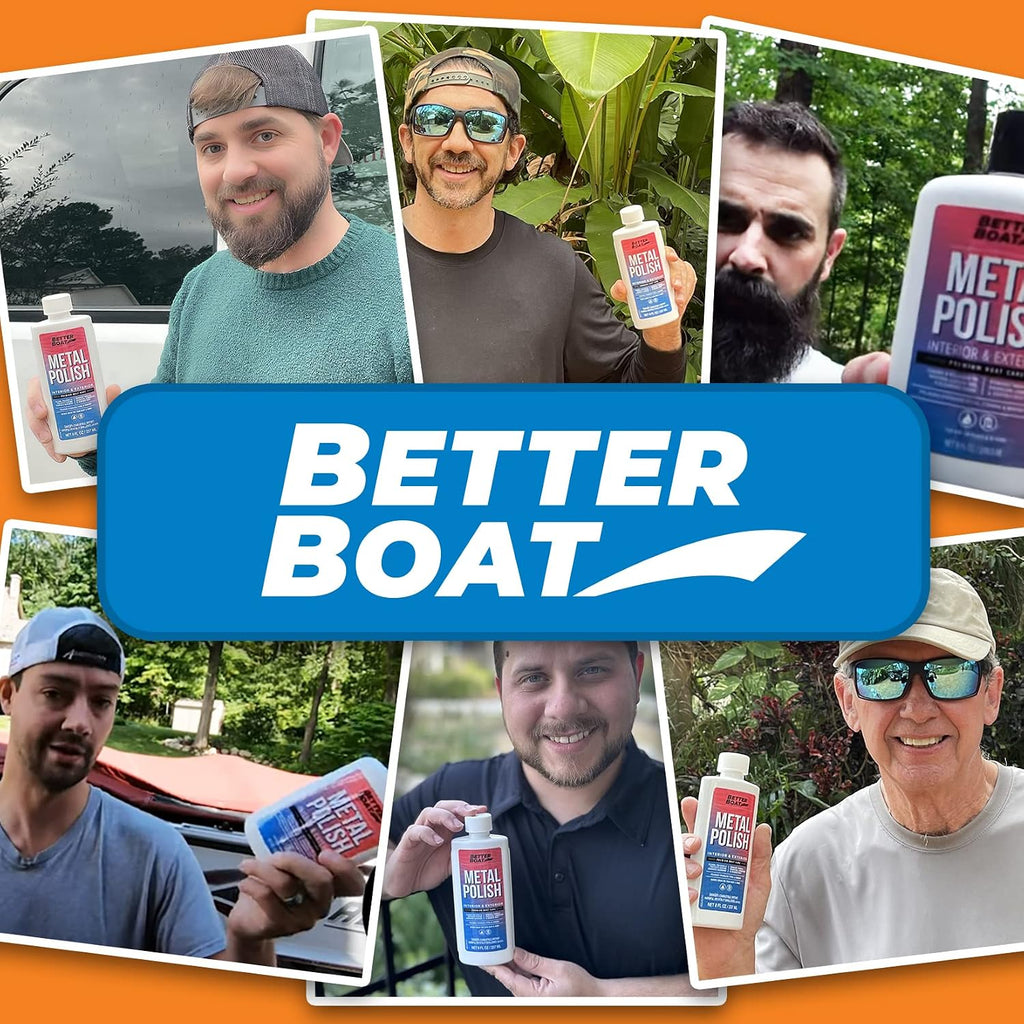 Better Boat Metal Polish Cleaner and Chrome Marine Grade for Boats Cars Aluminum Stainless Steel (reformulated)