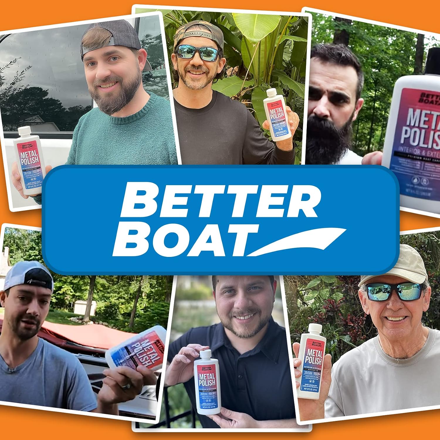 Better Boat Metal Polish Cleaner and Chrome Marine Grade for Boats Cars Aluminum Stainless Steel (reformulated)