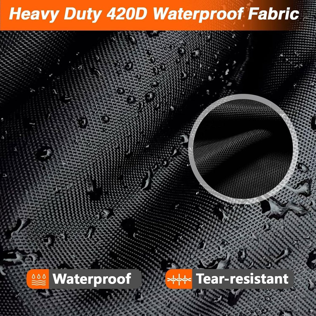 EVRBUL Motorcycle Cover Compatible with Harley Davidson Touring Models Road Glide Road King Electric Glide Heritage Classic Heavy Duty 420D Waterproof Outdoor Motor Sun Cover Protection