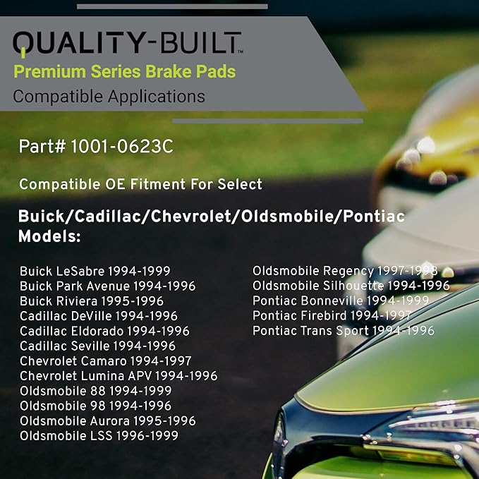 Premium Ceramic Front Brake Pads Compatible - Image 3