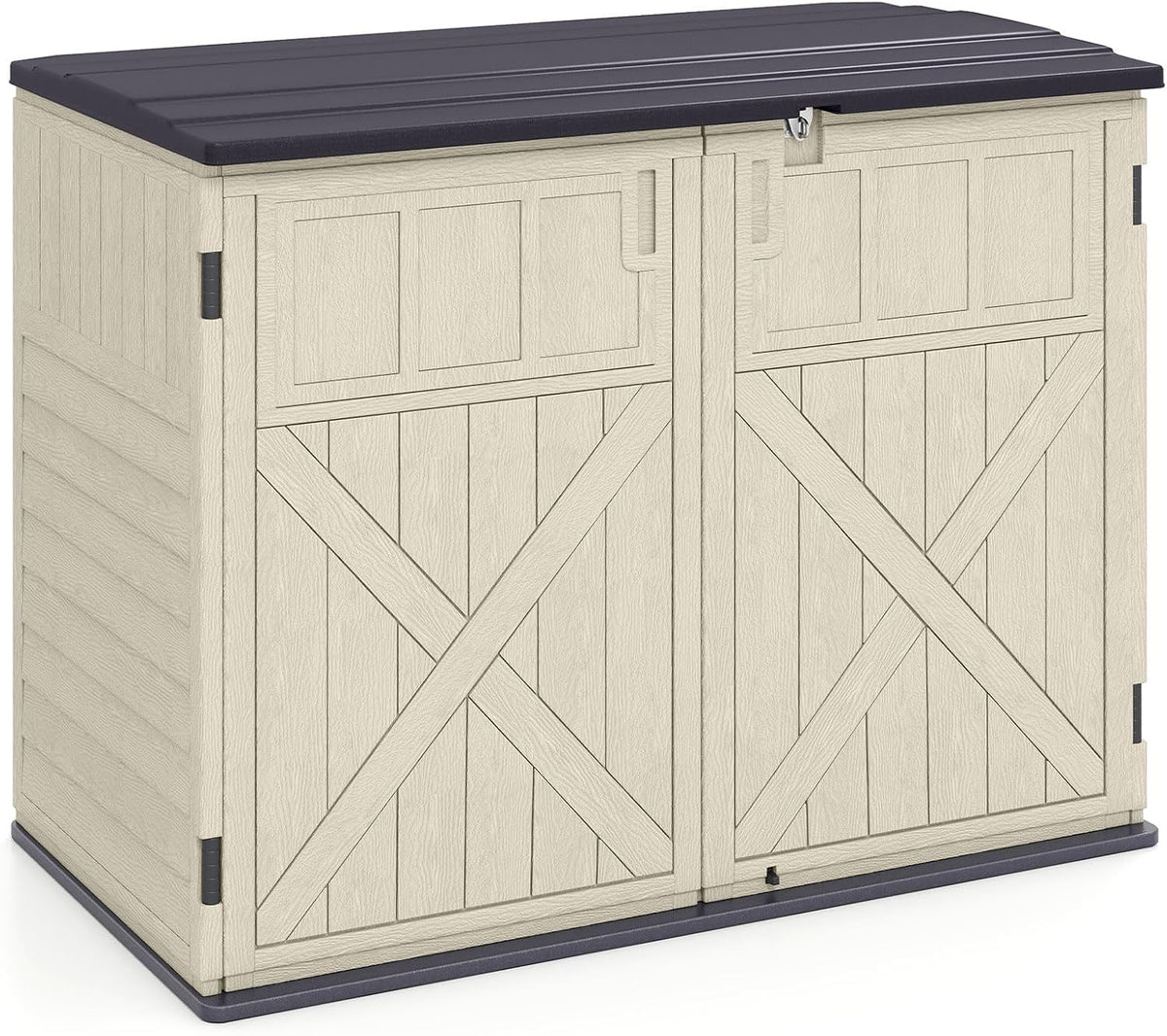 tangkula 20 cu.ft large outdoor storage cabinet w/adjustable, main product view