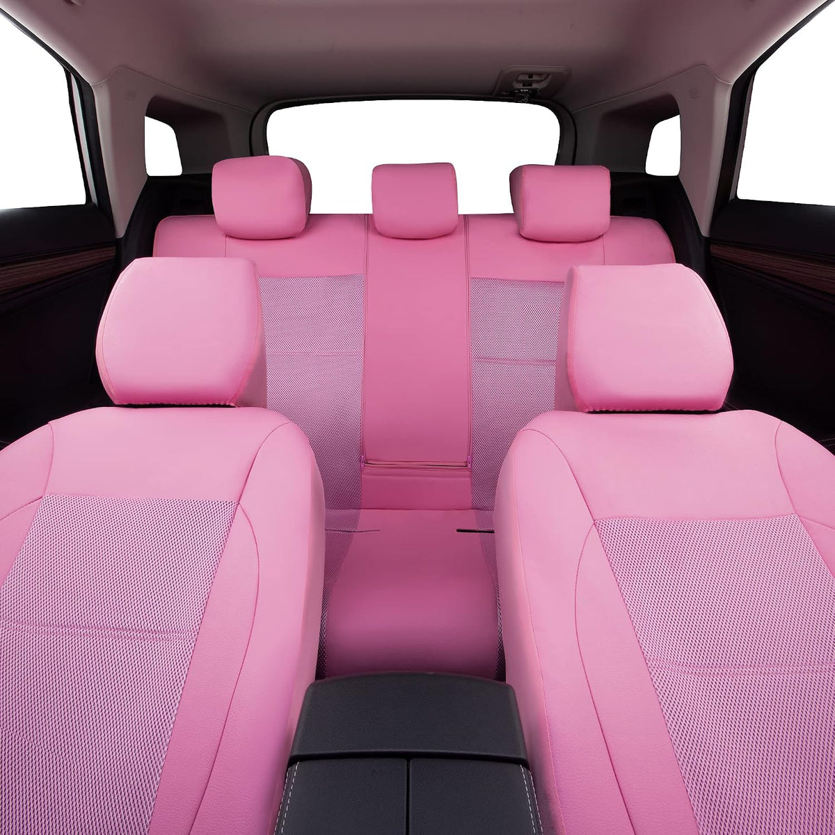 car pass pink leather seat cover automotive breathable, package contents
