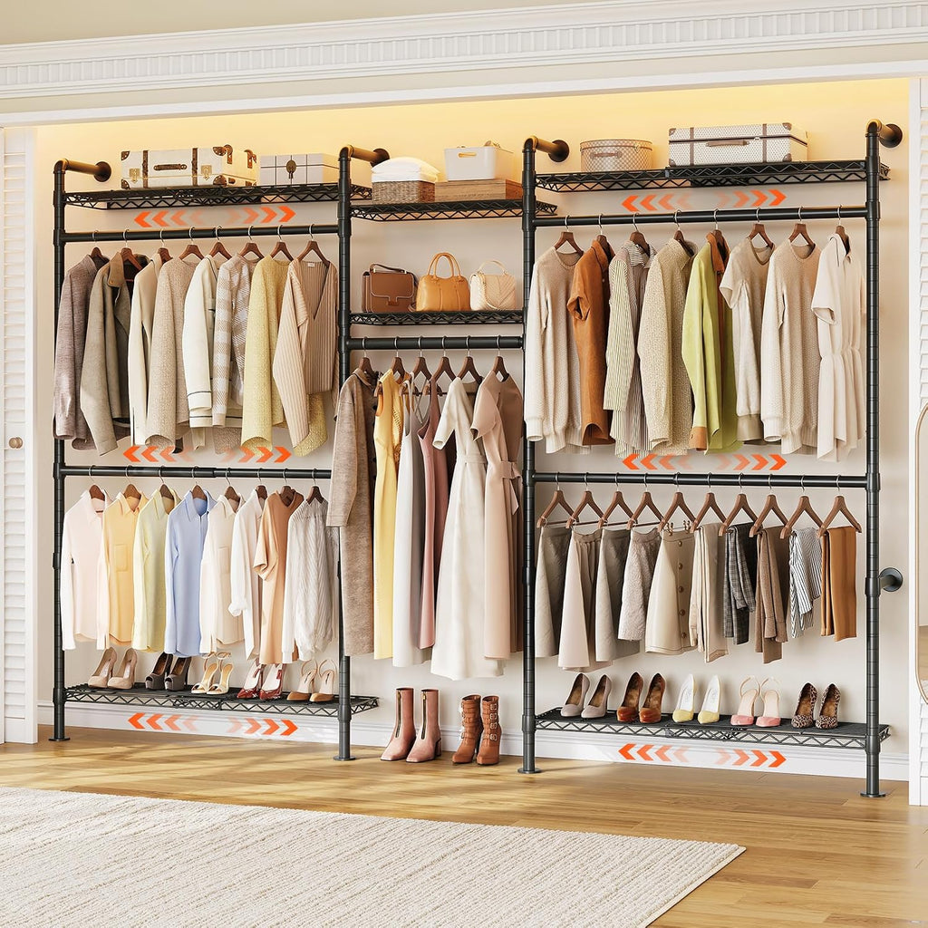 onbrill h3 plus expandable wall mounted closet system, main product view