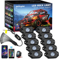 nilight rgb led rock lights kit 10 pods, main product view