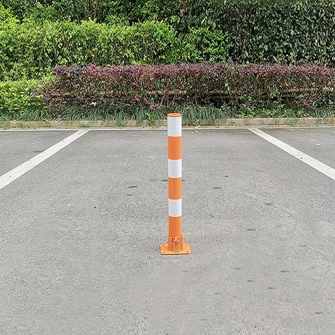 Steel Safety Bollard Post, Traffic Safety Bollard, Lockable Parking Pole - Image 7