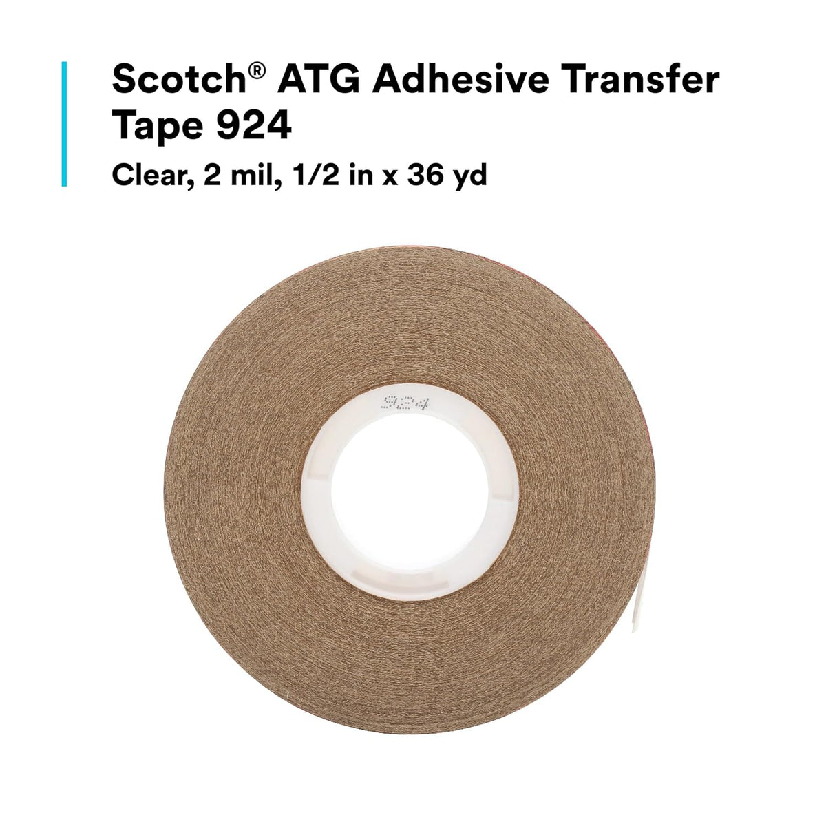 3m scotch atg adhesive transfer tape 924, clear on a desk or shelf