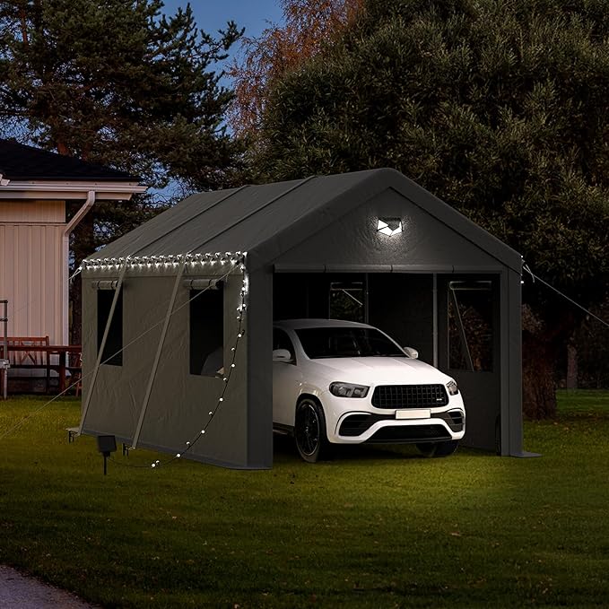 10x20 Carport Canopy, Heavy Duty Car Port, Portable Car Ports Garage - Image 5