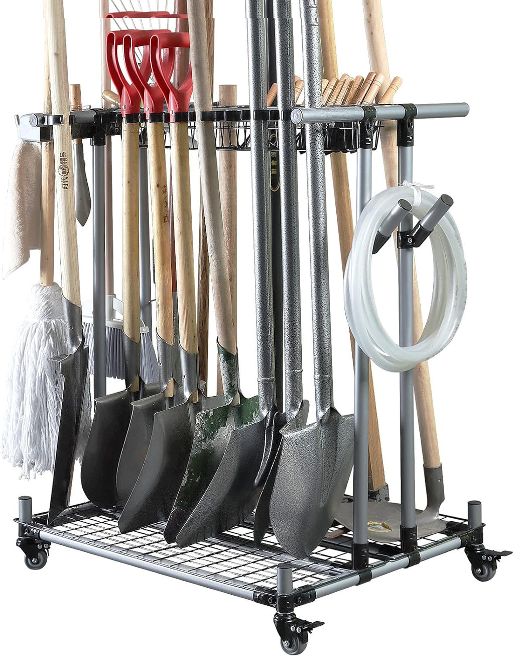 Heavy duty garden tool organizer garage storage holder storage large long