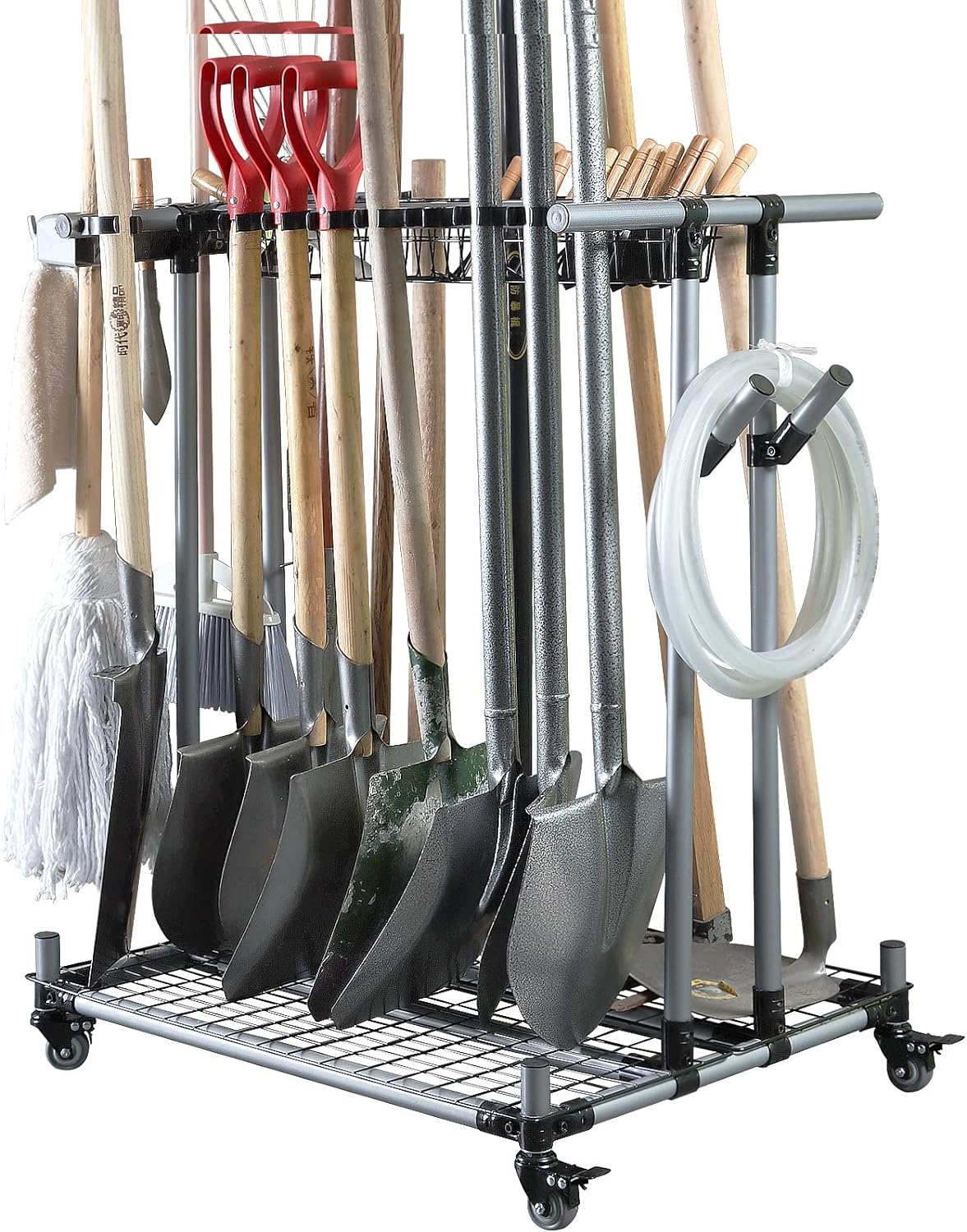 Heavy duty garden tool organizer garage storage holder storage large long