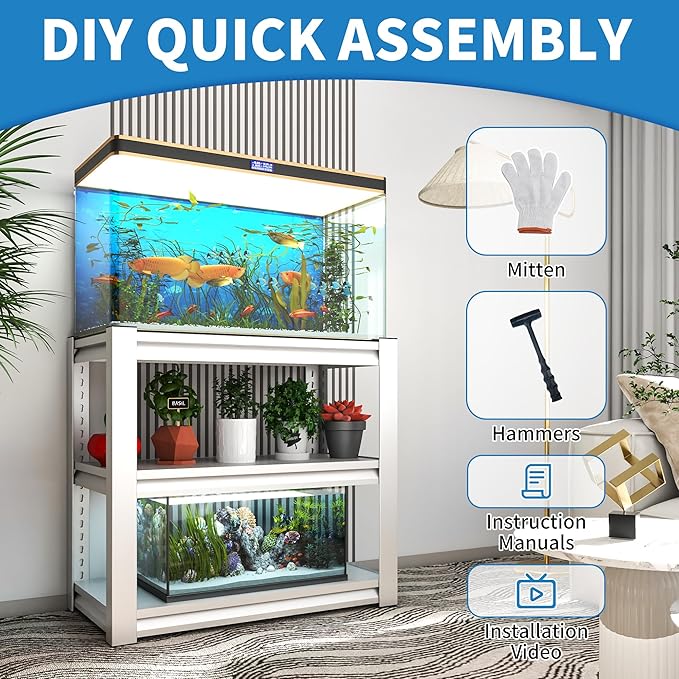 White 3-Tier Metal Shelving Heavy Duty Small Storage Racks, Utility Garage - Image 5